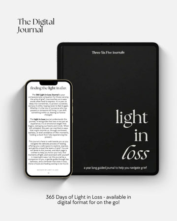 Light in Loss, Grief Journal - Digital Format