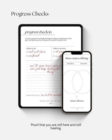 Light in Loss, Grief Journal - Digital Format