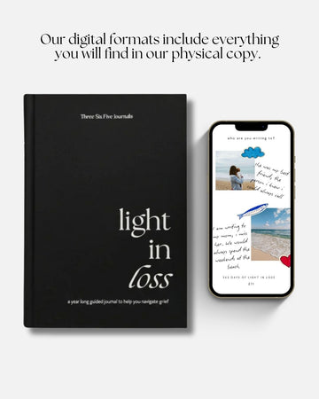 Light in Loss, Grief Journal - Digital Format