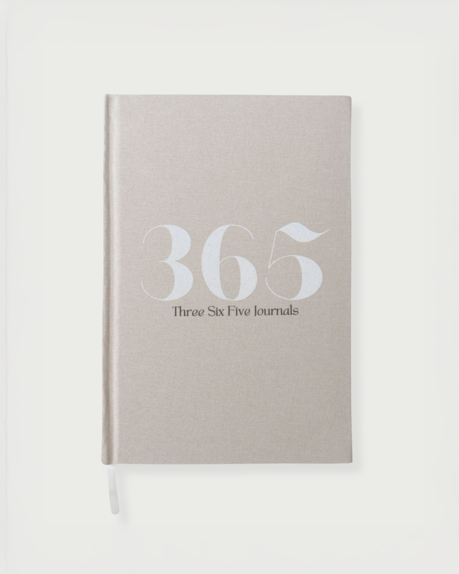 Grey Three Six Five Journal on white background